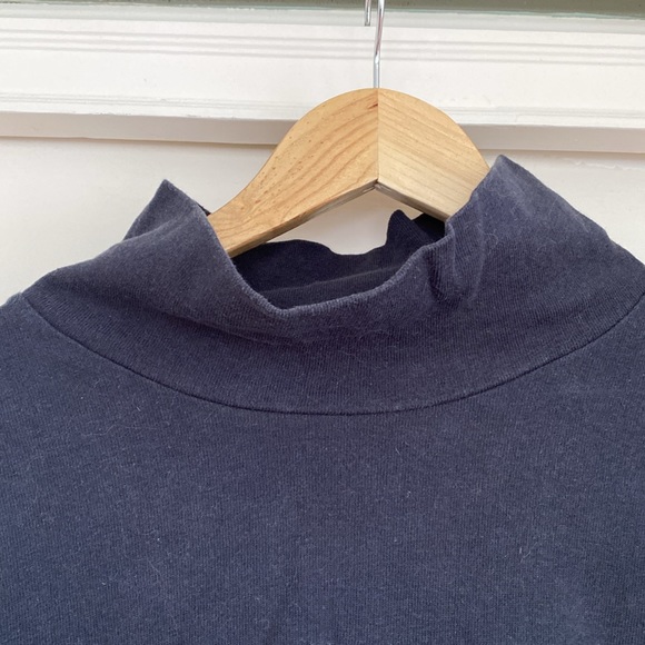 Madewell Button-Sleeve Turtleneck Top Medium - Picture 5 of 8